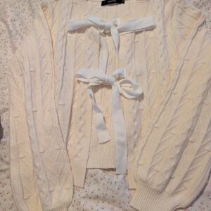Cream Cable Knit Sweater